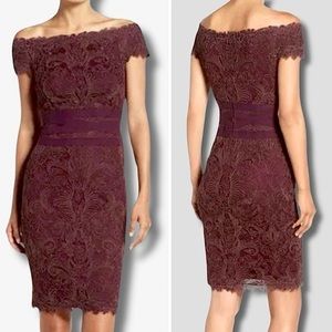 Tadashi Shoji Embroidered Lace Cocktail Dress Sz. 8. Dry cleaned and ready to go